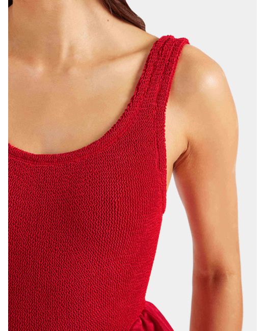 Hunza G Red Denise Swim