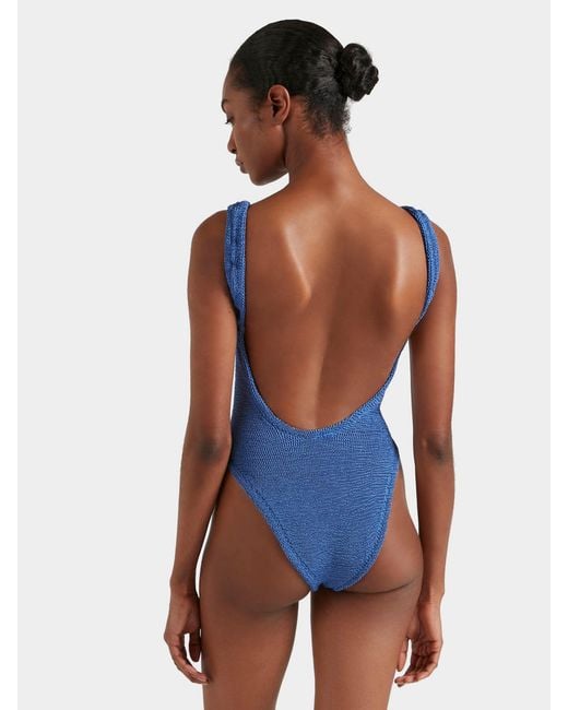 Hunza G Blue Square Neck Swim