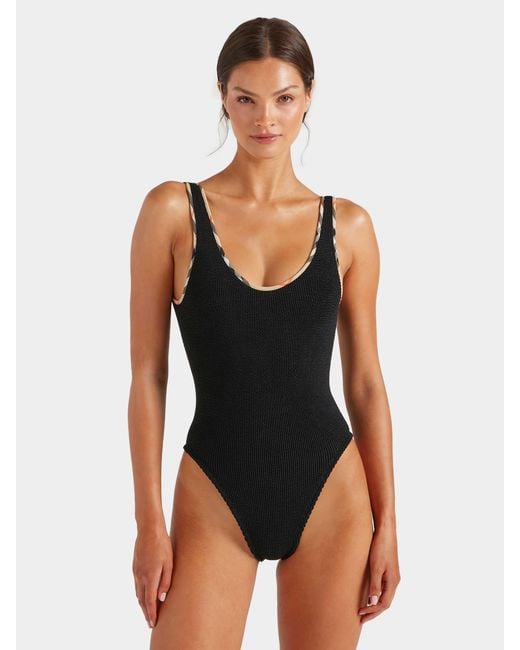 Hunza G Black Burberry X Faye Swim