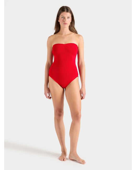 Hunza G Red Coverage Brooke Swim