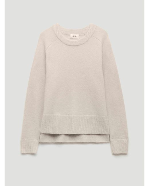 Hush Natural Wool Blend Crew Neck Jumper