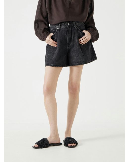 Hush Black Larissa Denim Shorts