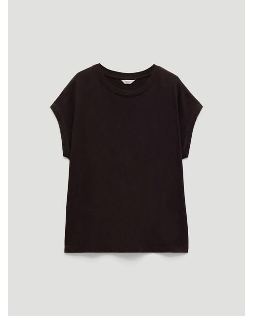 Hush Black Aisling Cotton Slub T-Shirt
