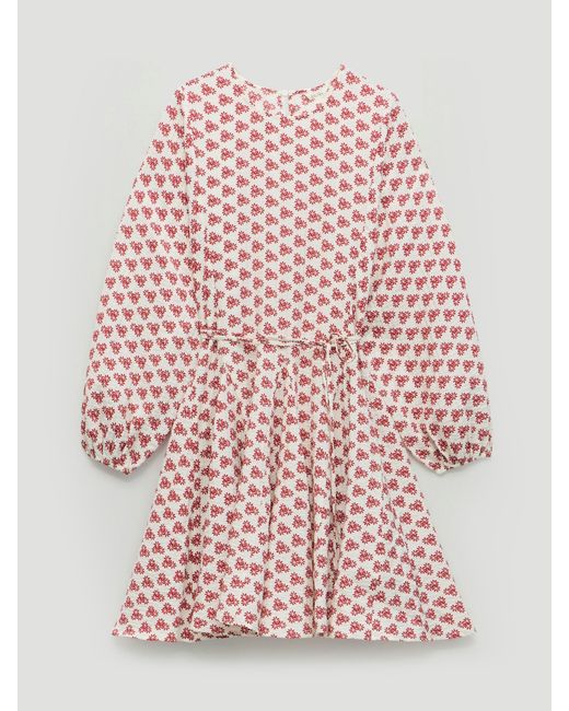 Hush Pink Ines Godet Skirt Crinkle Mini Dress