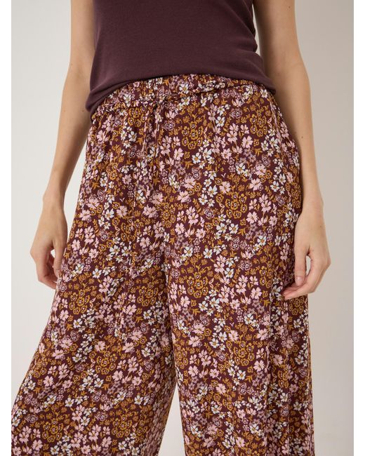 Hush Pink Nyra Printed Balloon Hem Trousers