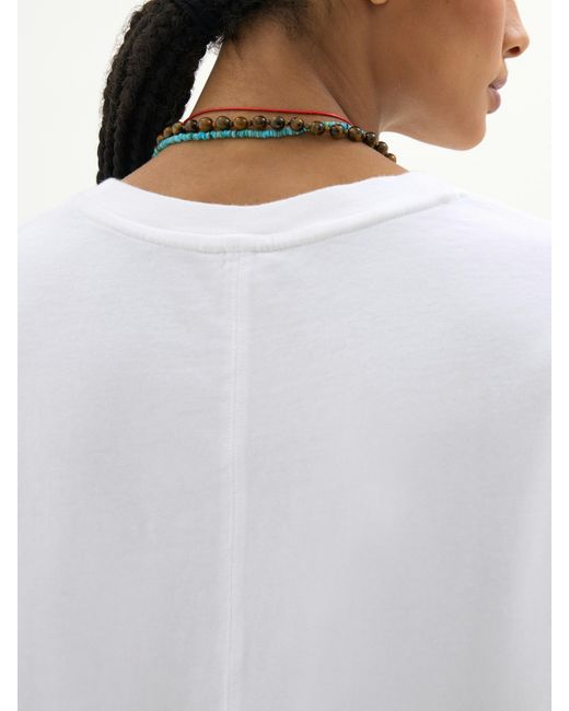 Hush White Longline Oversized T-Shirt