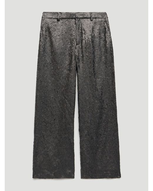 Hush White Holly Sequin Co-Ord Wide Leg Trousers