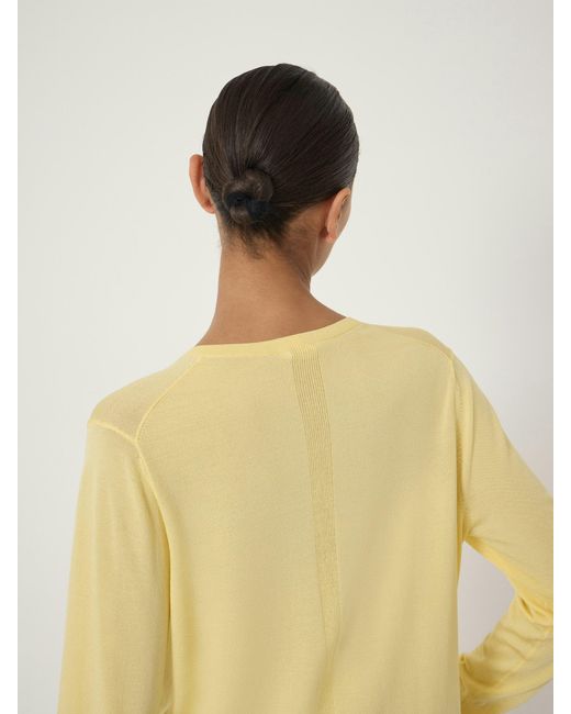 Hush Natural Louise Relaxed V Neck Knitted Long Sleeve Top