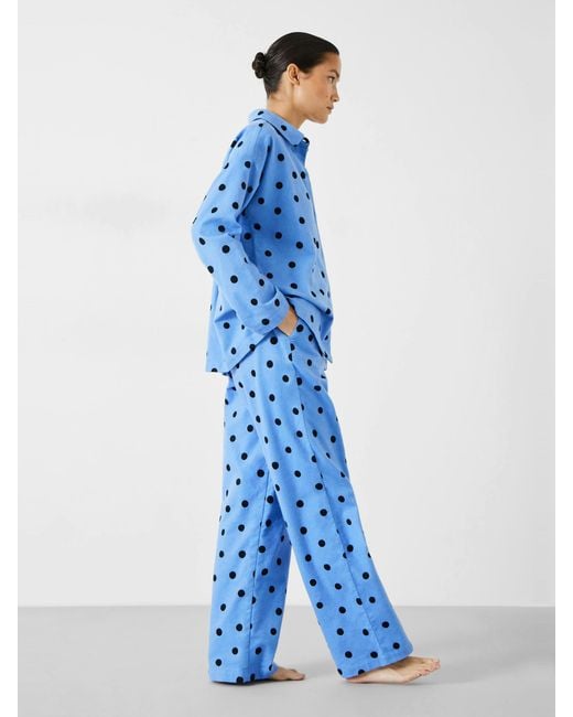 Hush Blue Sadie Cotton Flannel Pyjamas