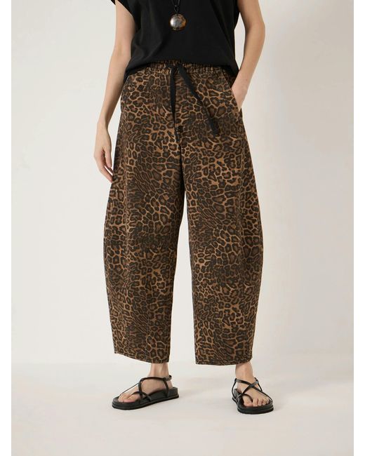 Hush Natural Rina Pull On Barrel Leg Trousers