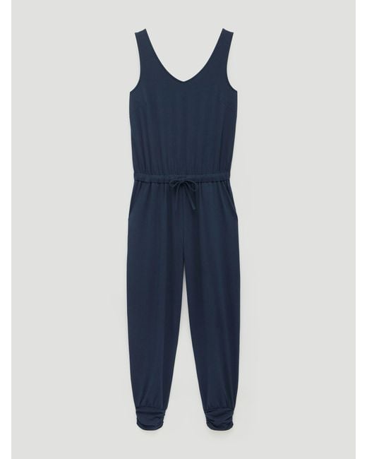 Hush Blue Alexa Harem Sleeveless Jersey Jumpsuit