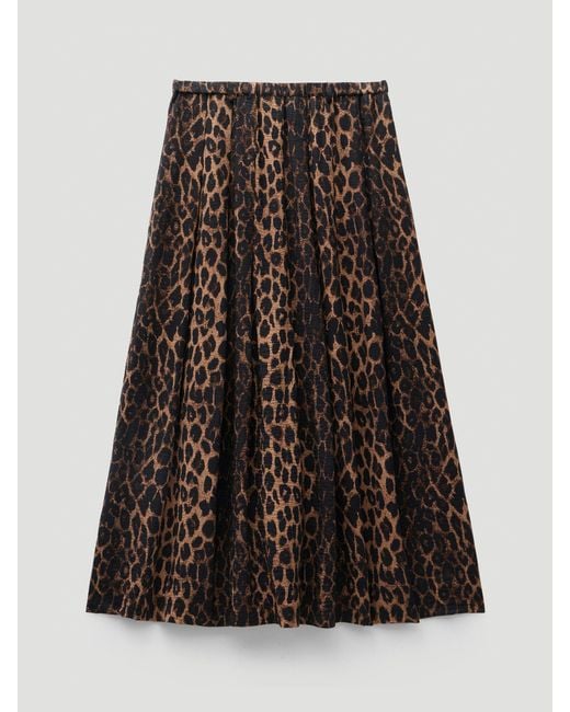 Hush White Ivy Pleated Midi Skirt