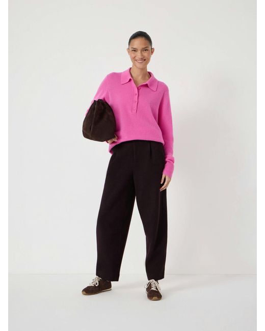 Hush Pink Clove Polo Cashmere Jumper