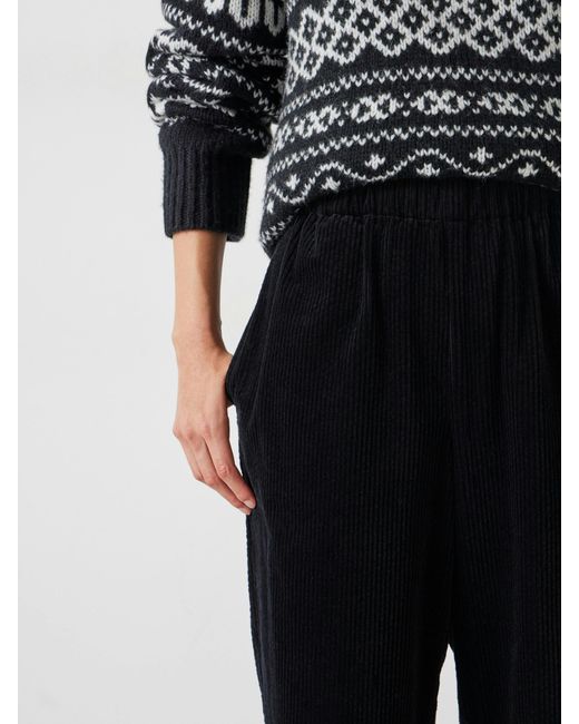 Hush Black Liza Cord Joggers