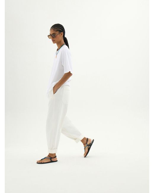 Hush White Longline Oversized T-Shirt