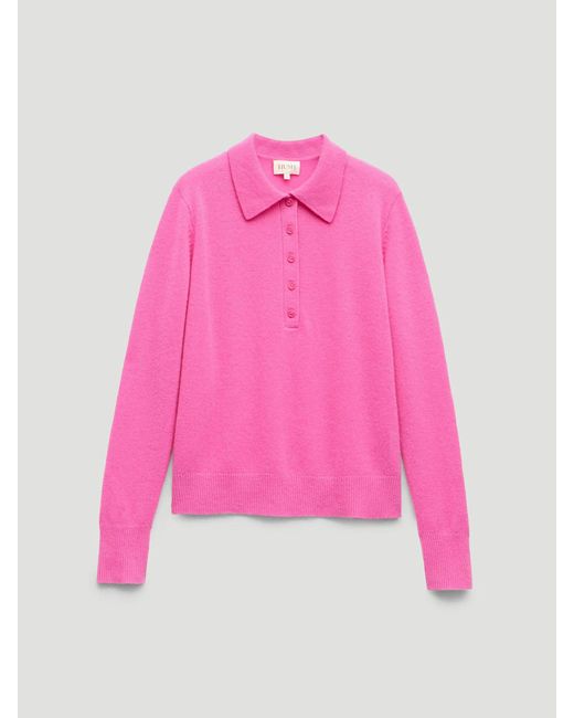 Hush Pink Clove Polo Cashmere Jumper