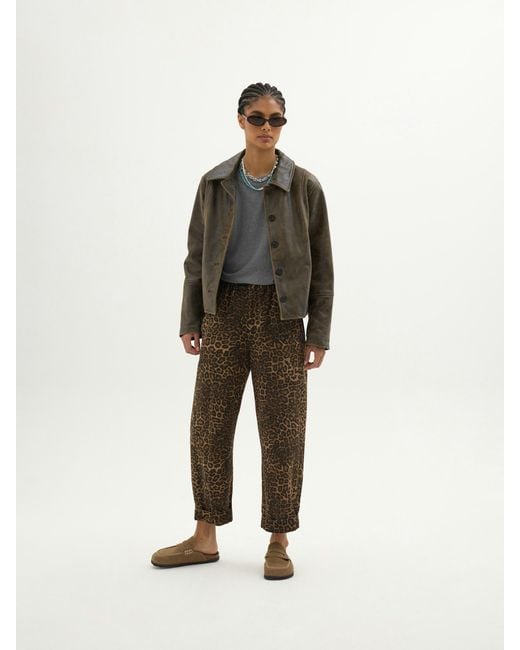 Hush Natural Jack Barrel Leg Pull On Trousers