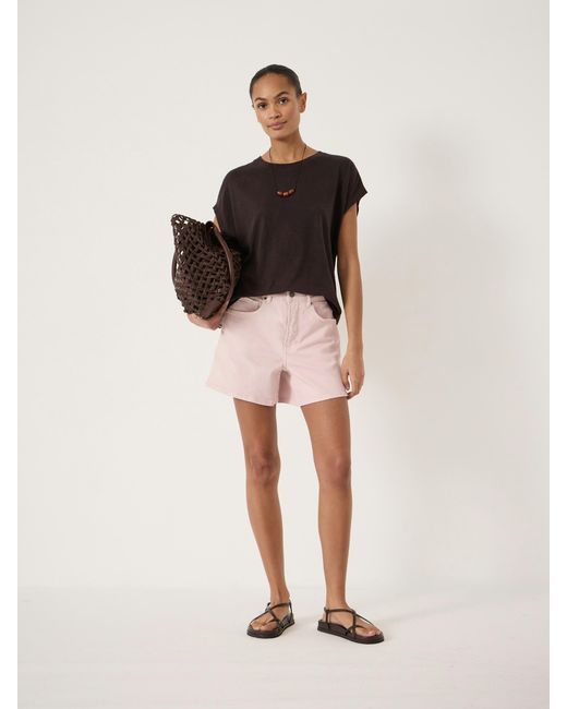 Hush Natural Aisling Cotton Slub T-Shirt