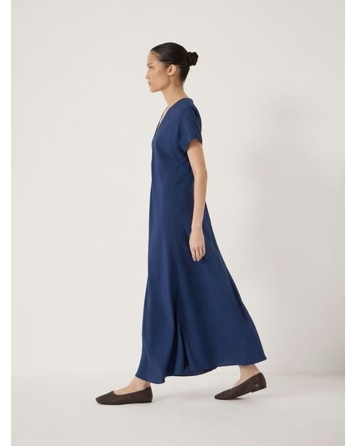 Hush Blue Grace V-Neck Maxi Dress