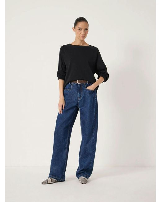 Hush Blue Matilda Cotton Raglan Top