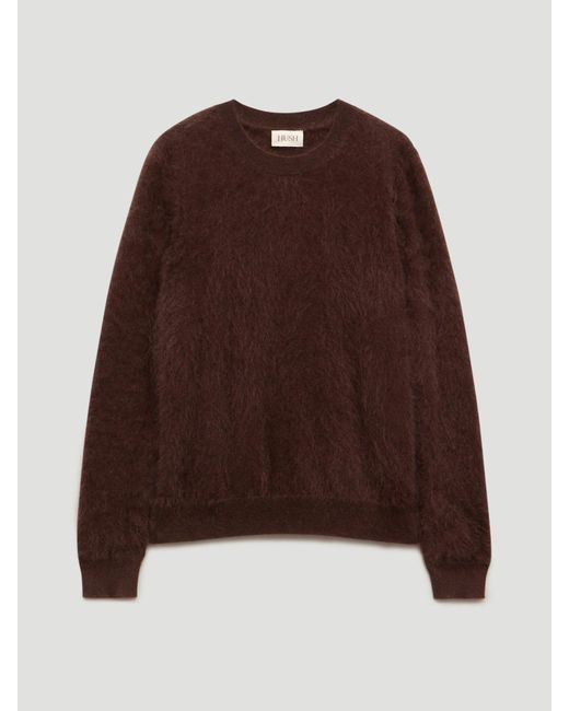 Hush Brown Brushed Cashmere Jumper