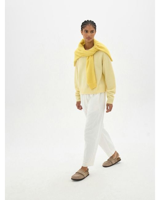 Hush Yellow Nina Merino Wool Jumper