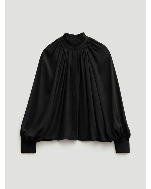 Hush Black Fleur Floaty Chiffon Blouse