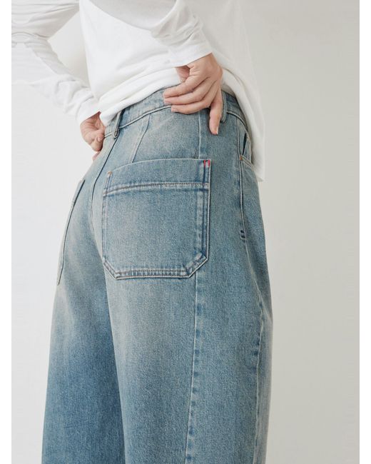 Hush Blue Cordelia Barrel Leg Jeans