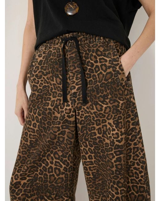 Hush Natural Rina Pull On Barrel Leg Trousers