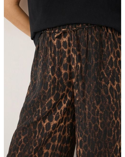 Hush Natural Mako Leopard Balloon Hem Trousers