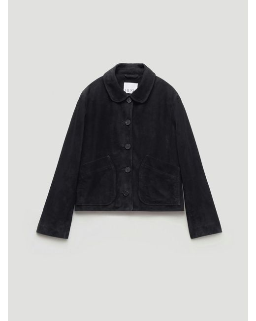 Hush Blue Shaw Suede Jacket