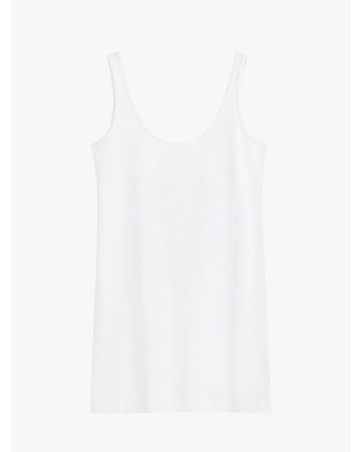 Hush White Marcy Long Line Tank