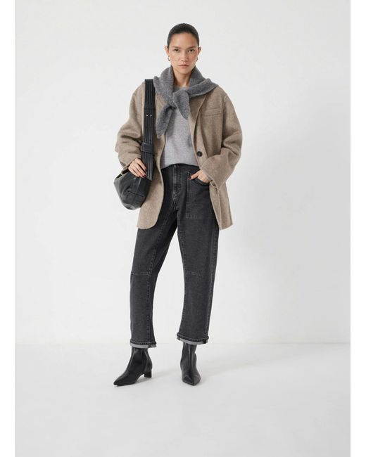 Hush Gray Simeron Pure Wool Double Faced Blazer