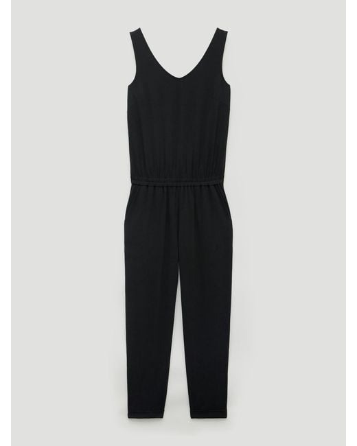 Hush Black Cropped Jersey Jumpsuit