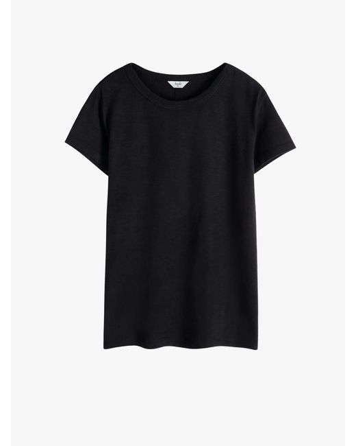 Hush Blue Slim Fit Slub Crew T-Shirt