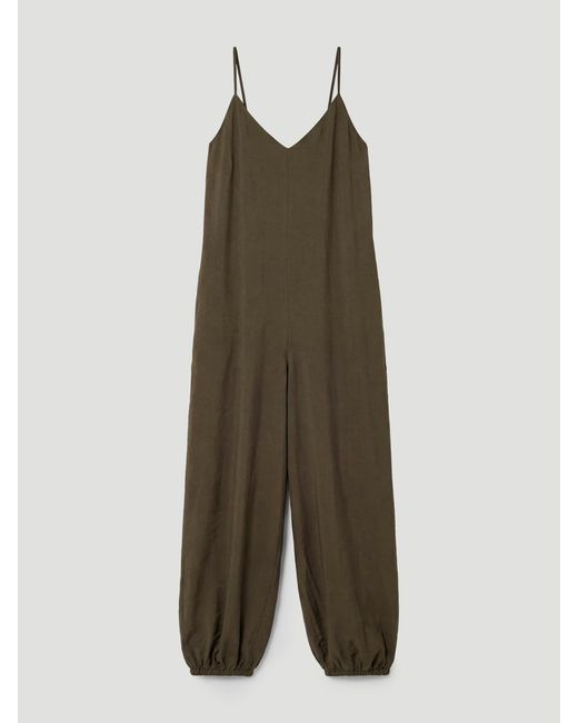Hush Green Hols Bubble Hem Airflow Jumpsuit