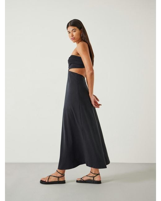 Hush White Jemma Cotton Jersey Cut-Out Dress