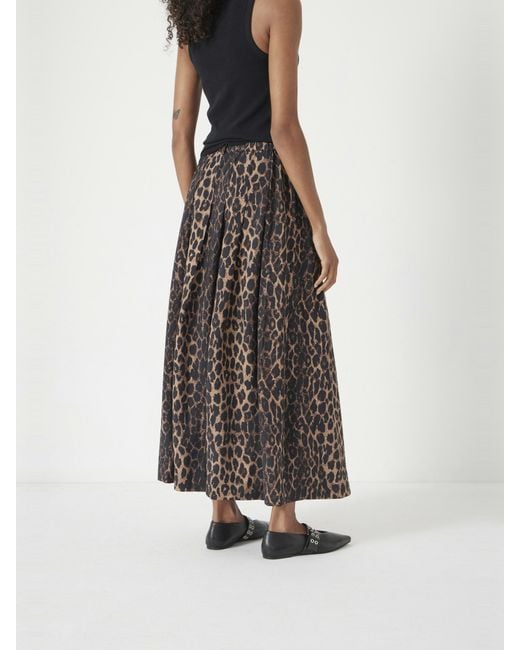 Hush White Ivy Pleated Midi Skirt