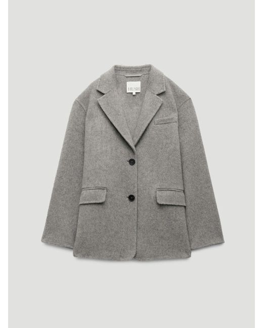 Hush Natural Simeron Pure Wool Double Faced Blazer