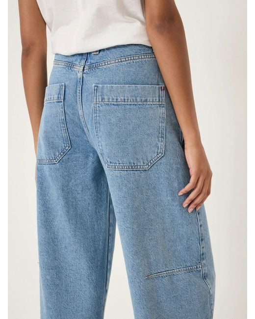 Hush Blue Bree Horseshoe Barrel Leg Jeans