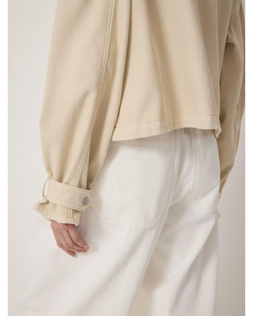Hush Natural Melinda Supersoft Relaxed Funnel Neck Utility Jacket