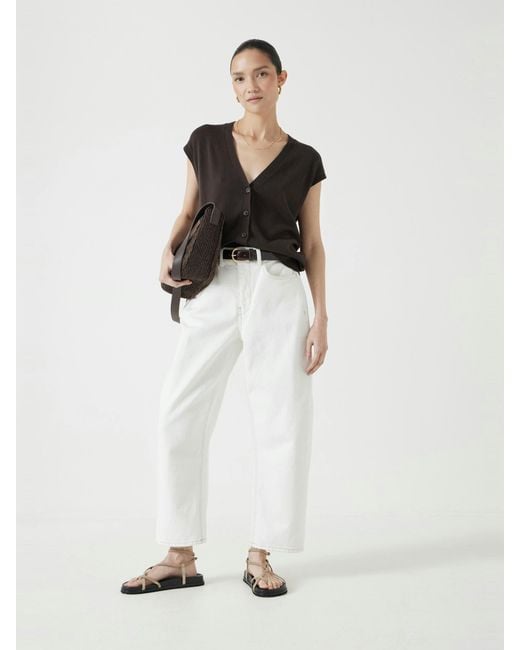 Hush White Cordelia Barrel Leg Jeans
