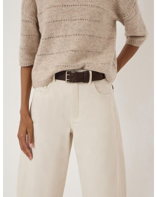 Hush Natural Hollin Leather Belt
