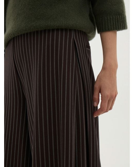 Hush Natural Revyn Side Pleat Wide Leg Trousers