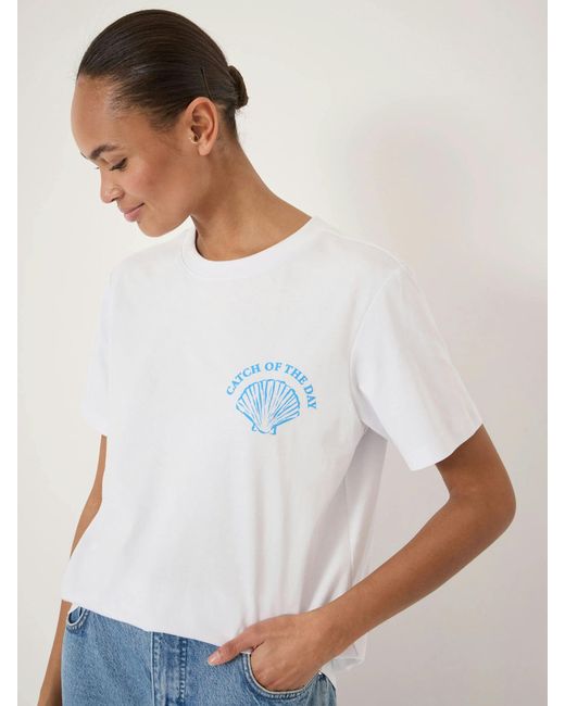 Hush White Shell Graphic T-Shirt