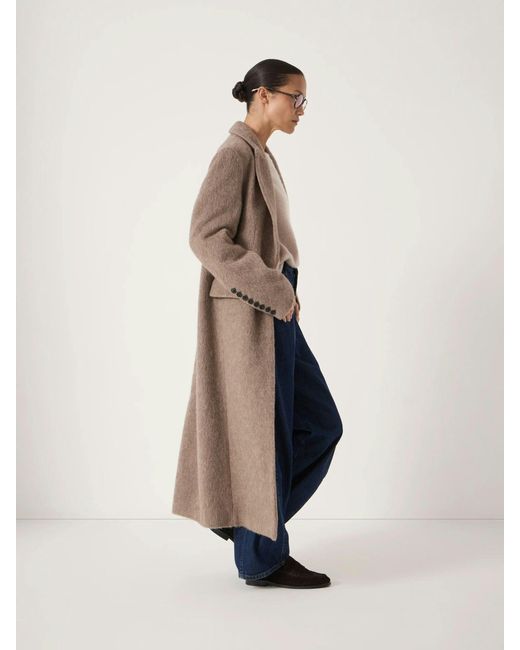 Hush Natural Meridah Oversized Italian Wool Coat