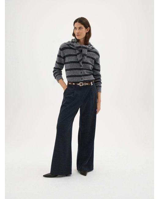 Hush Black Avi Stripe Knitted Cardigan