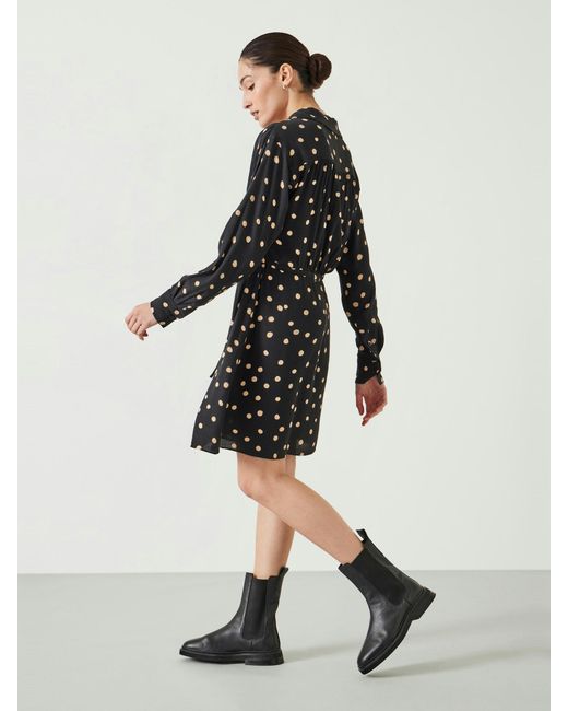 Hush White Alba Long Sleeve Mini Shirt Dress