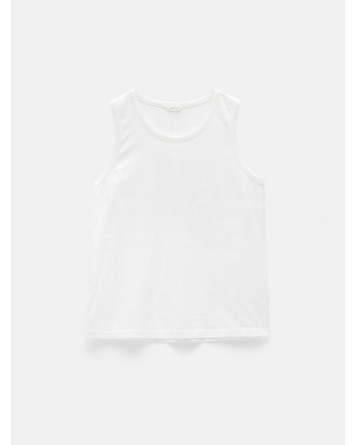 Hush White Carla Relaxed Tank Top