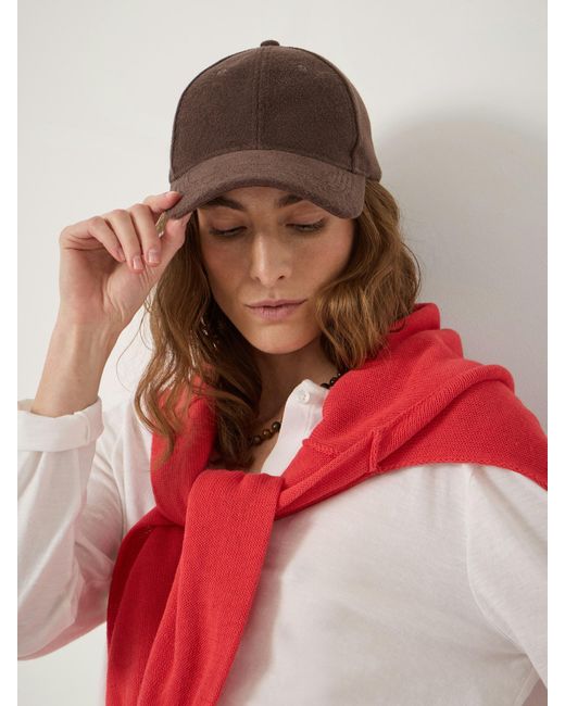 Hush Red Thalina Towelling Cap
